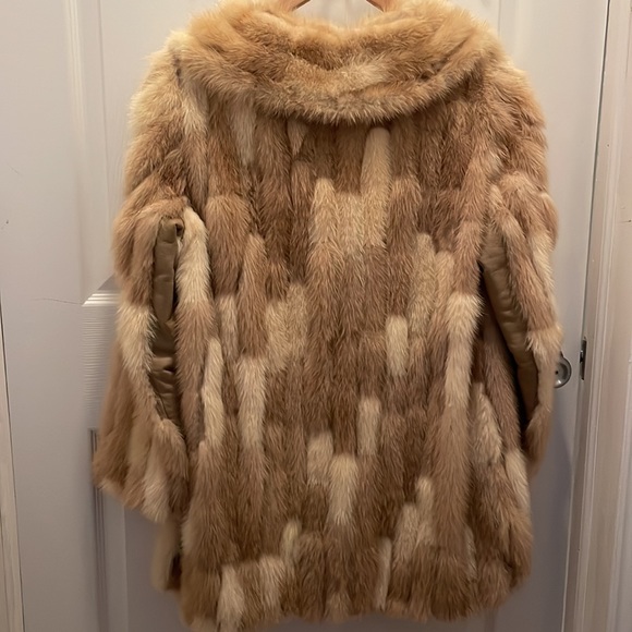 Galanos vintage stunning fur and leather coat jacket approx small PRICE DROP - Picture 4 of 13